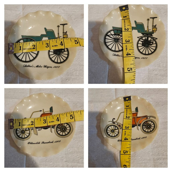 Vintage Railroad Plates Set of 3 White 5 inches Collector - Picture 10 of 10